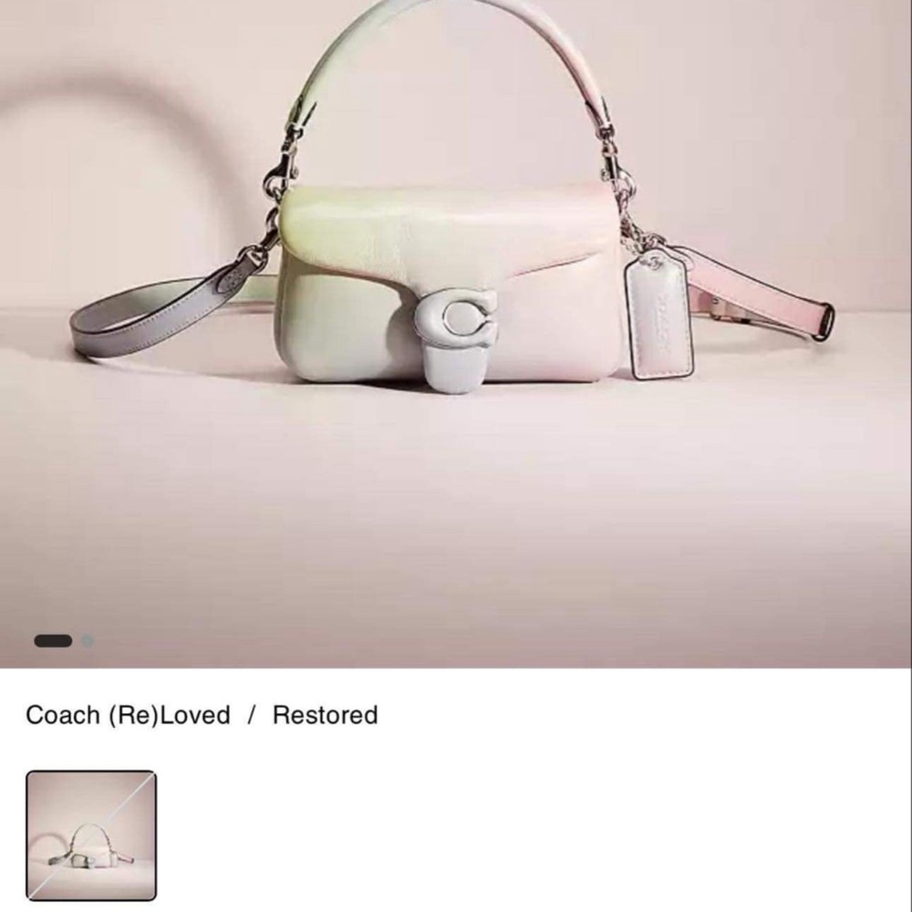 Coach pillow tabby ombré